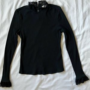 NWOT Sugarlips Ruffled Fitted Top